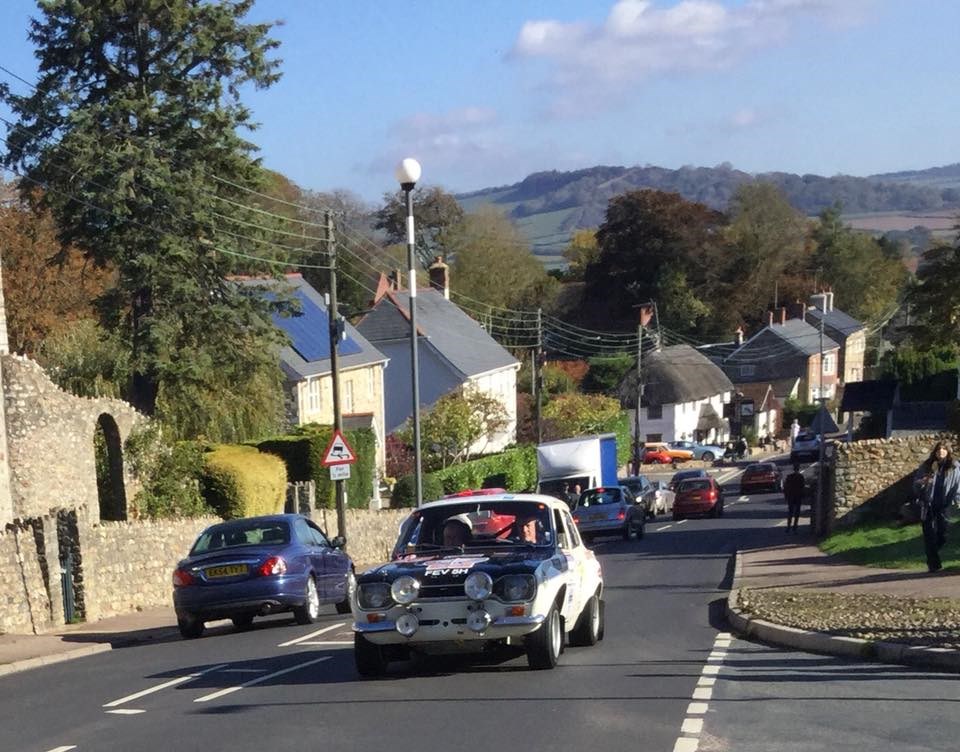 The Lombard RAC Rally Through Colyford In 2018