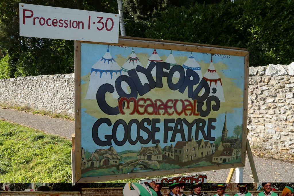 Colyford Goose Fayre 2018 sign