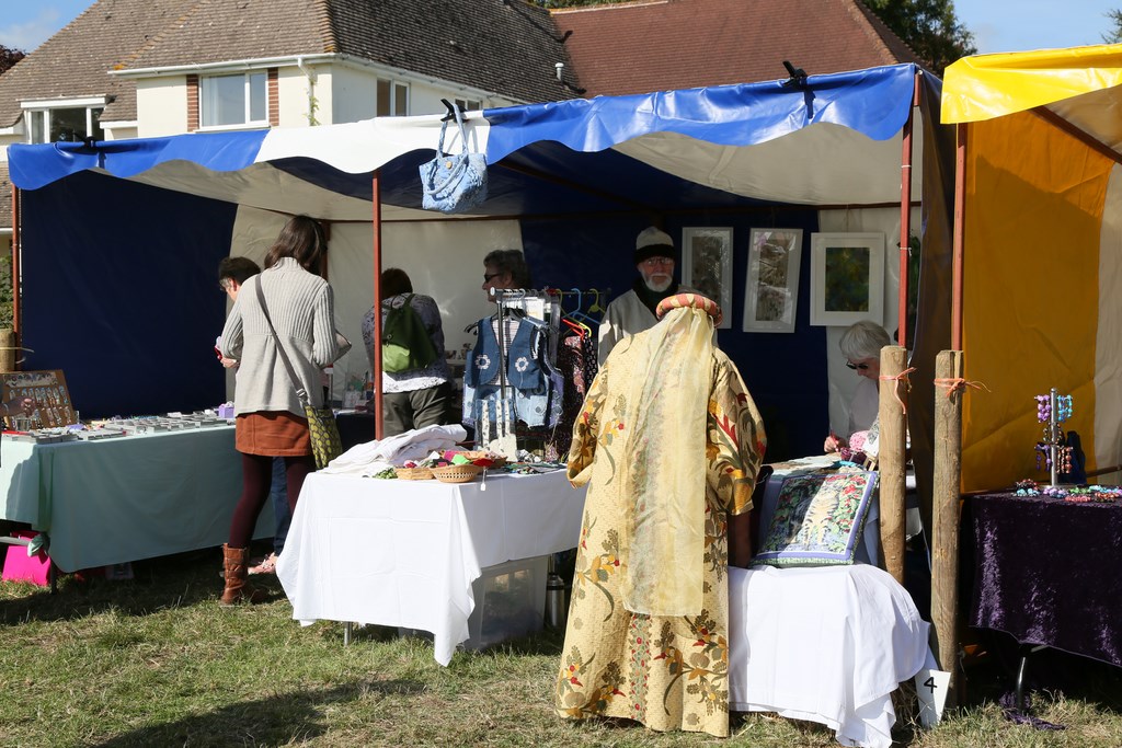 Colyford Goose Fayre 2018 stalls open