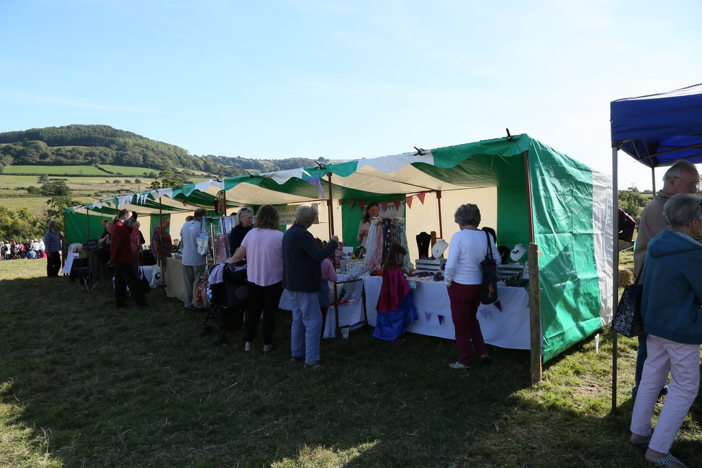 Colyford Goose Fayre 2018 selling at Stallss