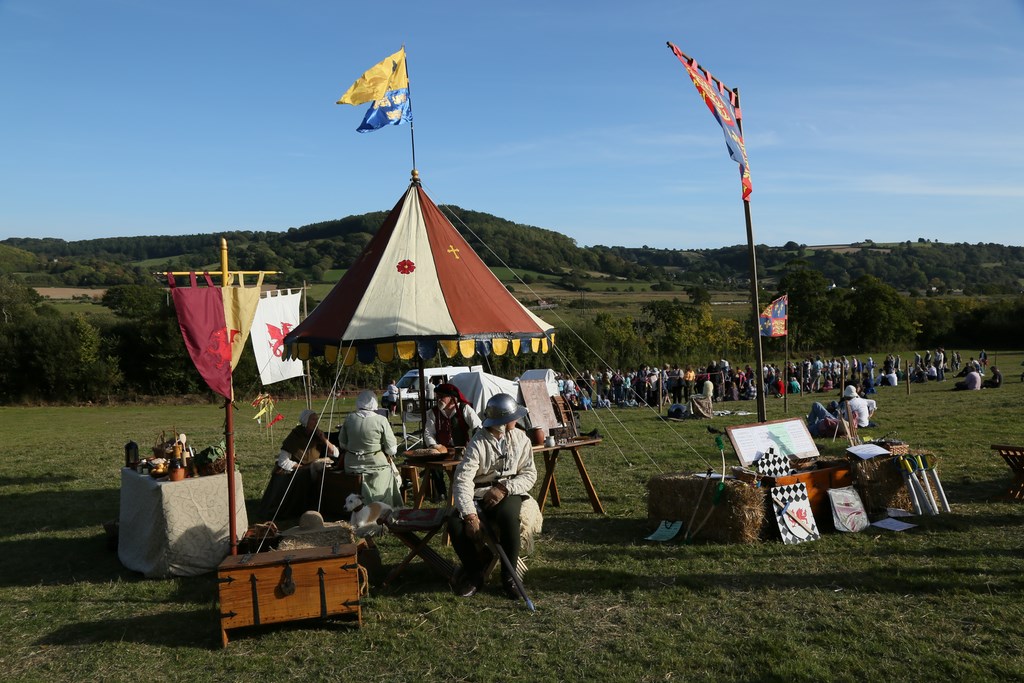 Ready for battle at the 2018 Colyford Goose Fayre