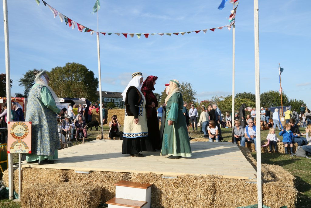 Ladies dancing at the 2018 Colyford Goose Fayre