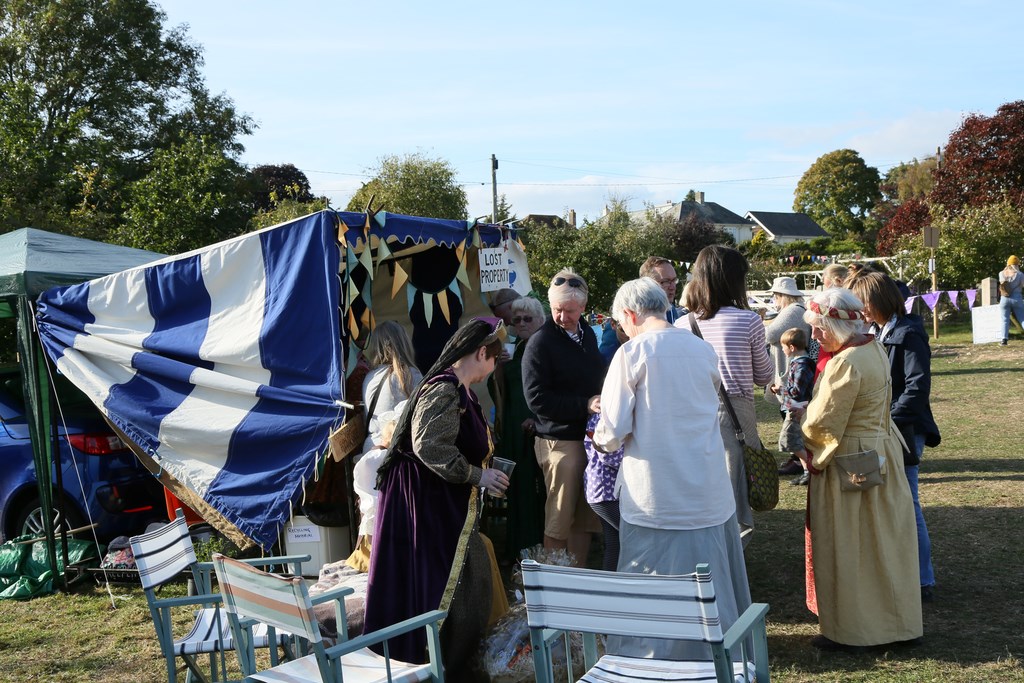 Lost property stand at the 2018 Colyford Goose Fayre