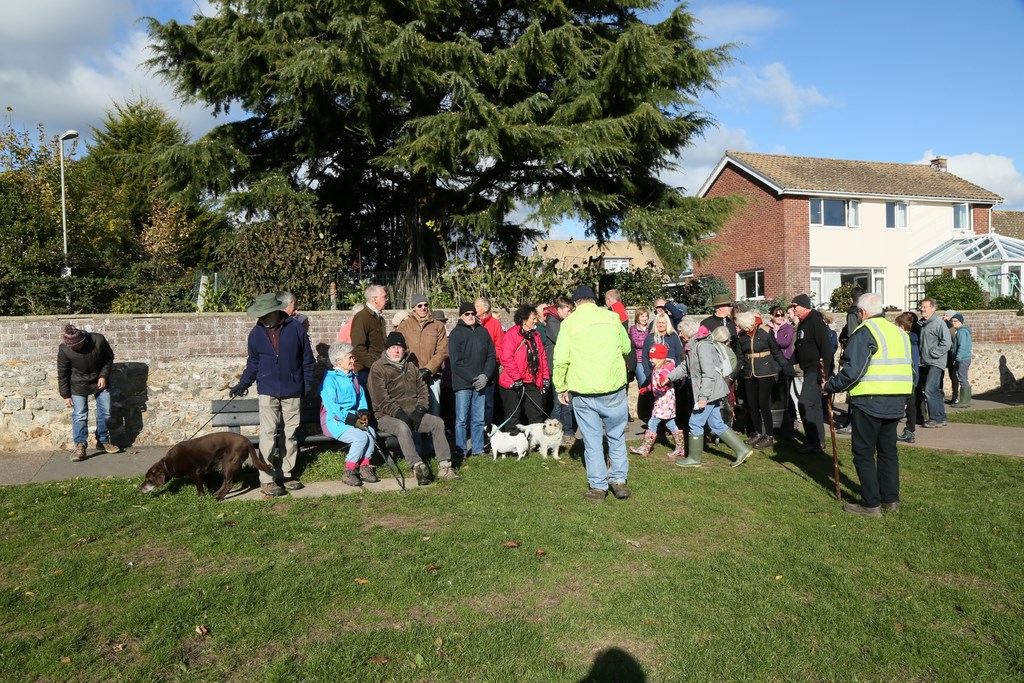 Beating the Bounds in Colyford in 2018