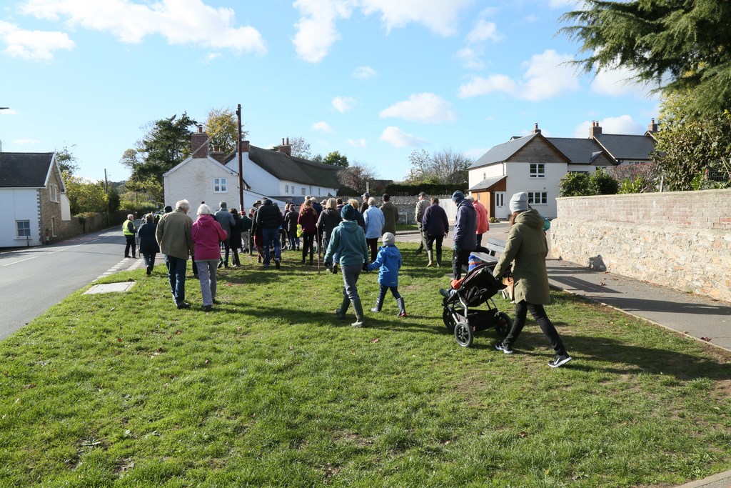 Beating the Bounds in Colyford in 2018