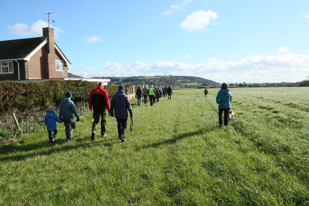 Beating the Bounds in Colyford in 2018