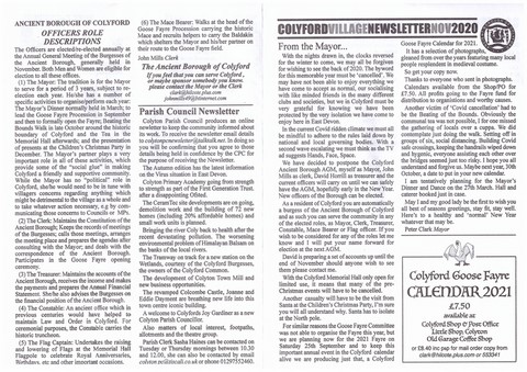 The Colyford Village Newsletter November 2020