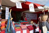 Colyford Goose Fayre 2018 wool stall